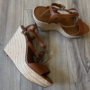 Michael kors espadrilles heels  size 8